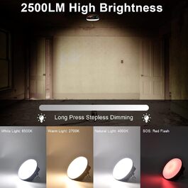 LED кемпінговий ліхтар 2000 люмен з акумулятором 9900mAh, 30W, з пульт дистанційного керування, для намету, пошуку, надзвичайних ситуацій, походу, кемпінгу