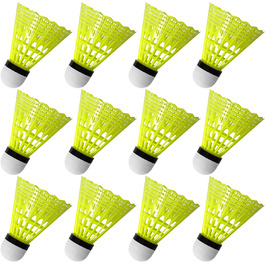 Набір для бадмінтону FYSL 12 штук: міцні нейлонові волани для гри на вулиці, тренувань та відпочинку