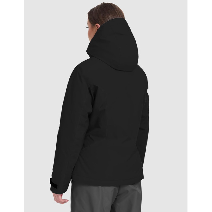 GEYSE Daen: Водонепроникна зимова куртка, сноуборд, снігова куртка, ізольована, з капюшоном, кольори: фіолетовий, помаранчево-фіолетовий (S, чорний)