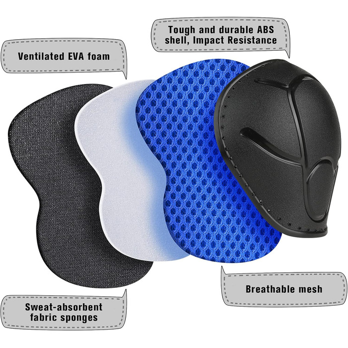 Набір захисту для катання на роликах та скейтборді Choneret 6er: наколінники, налокітники, рукавички. Розміри M, M, L. Колір: зелений, синій