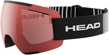 HEAD F-lyt – унісекс скі-маска/окуляри для сноуборду (L, темно-червоний/чорний)
