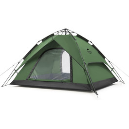 Naturehike Намет Pop Up для кемпінгу 3-4 особи, автоматичний, сімейний, куполоподібний, зелений - 3P
