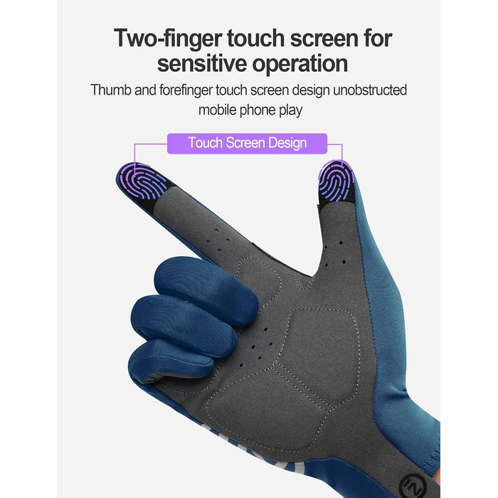 Велосипедні рукавички INBIKE для чоловіків та жінок, літні, дихаючі, MTB, довгі, з відбиваючими елементами, антиковзаючі, для їзди на велосипеді, шосе, спорту, синього кольору