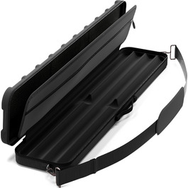Чохол для більярдних київ Casemaster Parallax Guard 2x2, на 2 повні киї (2 батти/2 шафти), міцний поліестер 600D Oxford, чорний