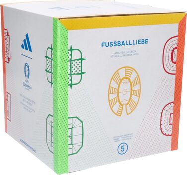 Футбольний м'яч adidas Fussballliebe League EM 2024 для тренувань