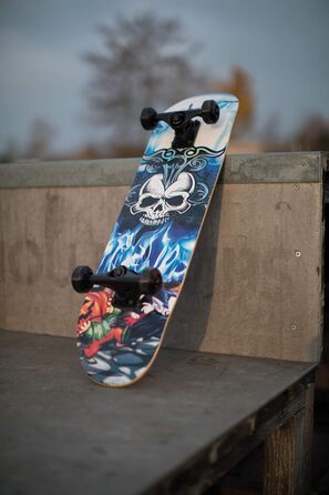 Скейтборд Schildkröt Grinder 31'' Преміум, 9-шарова кленова дека, ABEC9, подвійний кік, гриптейп