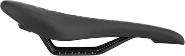 Велосипедне сідло Sixpack Menace Stealth Black, сталева рейка, 290x132 мм, чорне