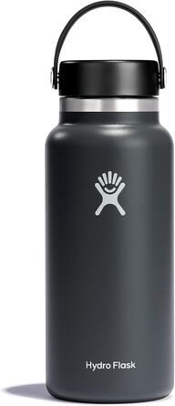 Термос-гідрофляга HYDRO FLASK 946 мл з нержавіючої сталі, ізольована спортивна пляшка з герметичною кришкою Flex Cap, для води, термопляшка, можна мити в посудомийній машині, колір Stone