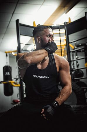 Фітнес рукавички Alphachoice для жінок та чоловіків з захистом зап'ястя - тренувальні рукавички для силових тренувань, бодібілдингу, важкої атлетики | Чорний, сірий, рожевий, камуфляж, L