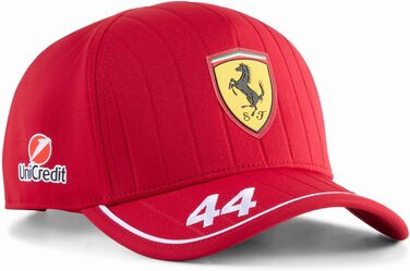 Кепка PUMA Scuderia Ferrari F1 2025 з автографом Льюїса Гамільтона, червона, універсальний розмір
