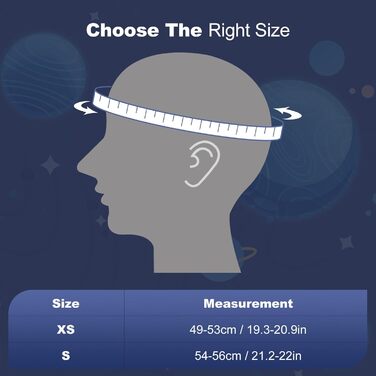 Дитячий гірськолижний шолом та маска Odoland, гірськолижний шолом для хлопчиків та дівчаток, регульований, чорний, з дизайном ракети (54-56 см)