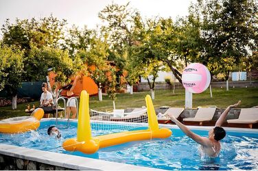 Волейбольний м'яч офіційного розміру 5, комплект з м'яким м'ячем для гри в приміщенні, на вулиці, на пляжі, тренувальний інвентар для пляжного волейболу та басейну, фітнес-зал, зелено-білий