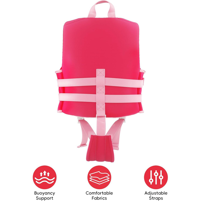 Дитячий рятувальний жилет Kinder Float Jacket рожевий, 19-30 кг, 3-6 років
