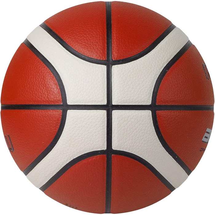 Баскетбольний м'яч Molten BG3000, FIBA, штучна шкіра, для залу та вулиці, оранжево-кремовий, графіті