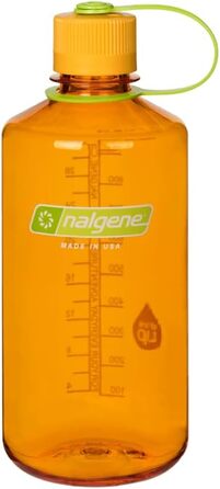 Пляшка для води Nalgene Sustain Tritan 907 мл, легка, BPA-free, вузька шийка, ударостійка, для туризму, фітнесу, колір Orange Marmelade