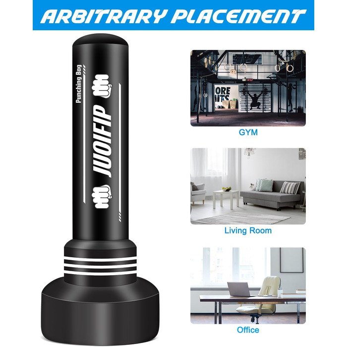 Boxsack YORWHIN 180см: Надувний боксерський мішок для тренувань MMA, Муай Тай, Фитнесу (з рукавичками)