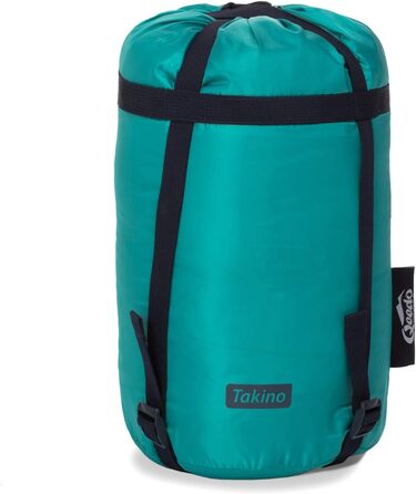 Сплячий мішок Qeedo Fluffy 0 Daunen - 4 сезони, температура комфорту 0°C, RDS-сертифікований, для кемпінгу, трекінгу, туризму (Турквіс, M)