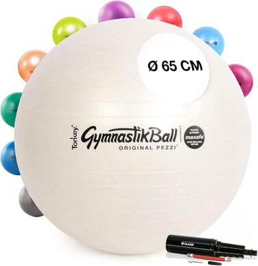 Гімнастичний м'яч PEZZI Pezziball MAXAFE з насосом, оригінал