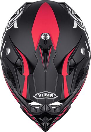Мотокросовий шолом Yema YM-915 для мотоциклів, даунхілу, ендуро, квадроциклів, гірських велосипедів BMX/MTB, повнолицевий, ECE, для жінок і чоловіків, дорослий
