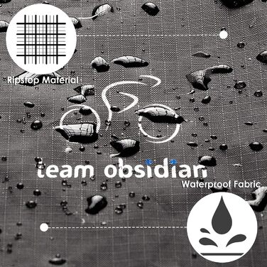 Чохол для велосипеда Team Obsidian Ripstop, водонепроникний, для зберігання або транспортування, підходить для 1-3 велосипедів (L — 1 велосипед)