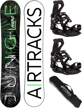Snowboard комплект Airtracks Jungle Hero: сноуборд, кріплення, сумка (152/155/159 см)