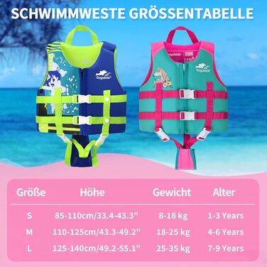 Дитяча жилетка для плавання Gogokids Float Jacket – рожева, для дітей 2-9 років (15-35 кг), S (2-3 роки)