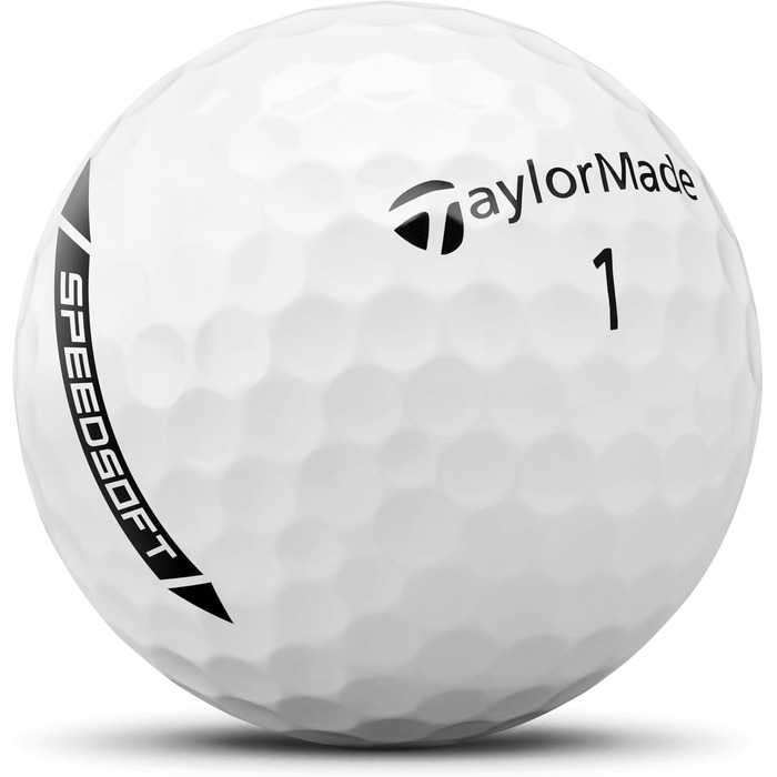 Гольф м'яч TaylorMade Tm24 Speedsoft, білий/синій (12 шт.)