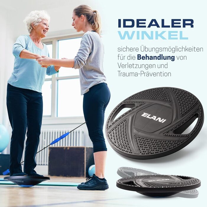 ELANI Балансборд для дорослих та дітей | Фізіотерапія, тренування координації та глибоких м'язів | ELANI
