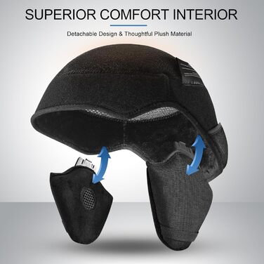 Шолом для лижного спорту та сноуборду Odoland з маскою, білий, регульований, 57-59 см