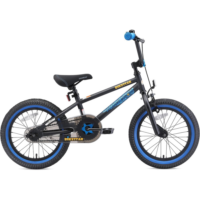 Дитячий велосипед BIKESTAR для хлопчиків і дівчаток від 3 до 6 років, 12/16/20 дюймів, BMX фрістайл, тестування без ризику
