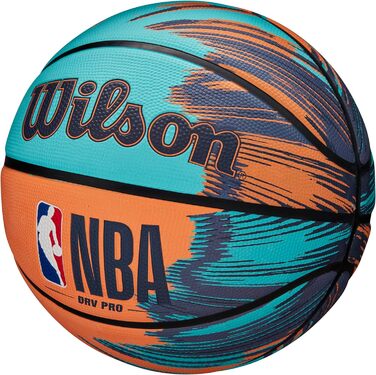 М'яч для баскетболу Wilson NBA Drv Pro Streak 7, синьо-оранжевий, для підлітків, універсальний