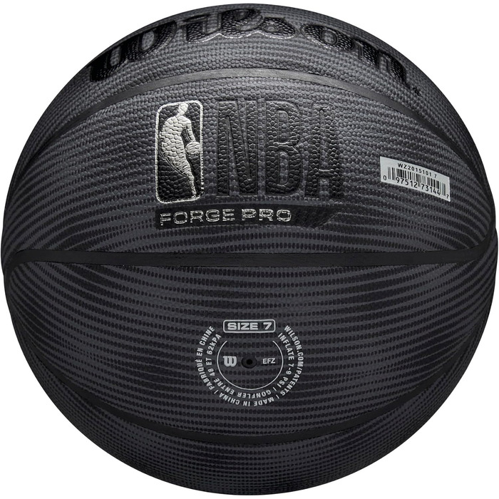 Баскетбольний м'яч Wilson NBA Forge Pro для залу та вулиці, розміри 6 і 7