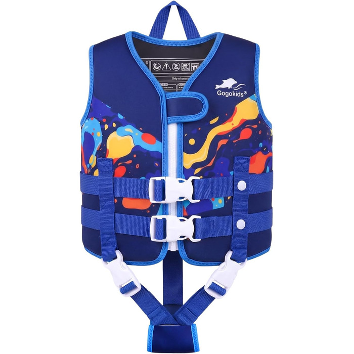 Дитячий жилет для плавання Gogokids для малюків 1-5 років (15-30 кг), блакитний