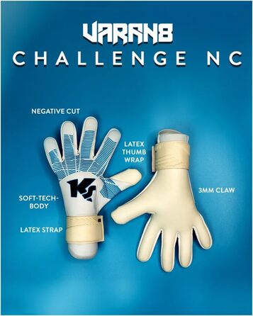Воротарські рукавички Varan8 Challenge NC для футболу