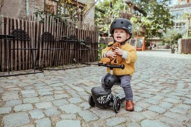 Біговел Scoot & Ride Highwaykick 1 Lifestyle з сидінням та кошиком (зебра)