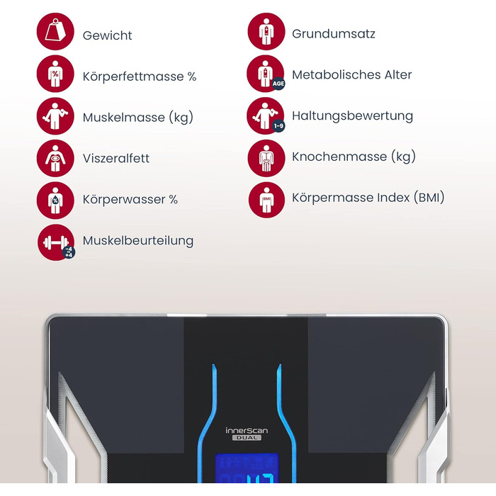 Ваги-аналізатор складу тіла TANITA RD-953, Bluetooth, медична технологія, 10+ параметрів, чорні