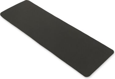 Гімнастичний килимок Gymtek 181,5x61x0,6 см, TPE, нековзкий, для йоги, фітнесу, пілатесу, сірий-чорний