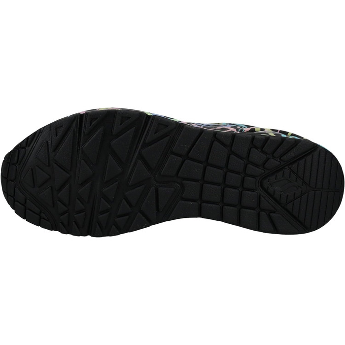 Кросівки жіночі Skechers UNO-Bright Air (36.5 EU) чорно-фіолетово-бірюзові Durabuck/Mesh