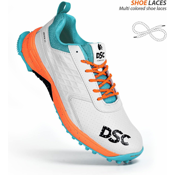 Кросівки DSC Jaffa 22 - білі/помаранчеві для хлопчиків та чоловіків. Легкі кросівки з тисненням. Розміри: 8 UK, 9 US, 42 EU