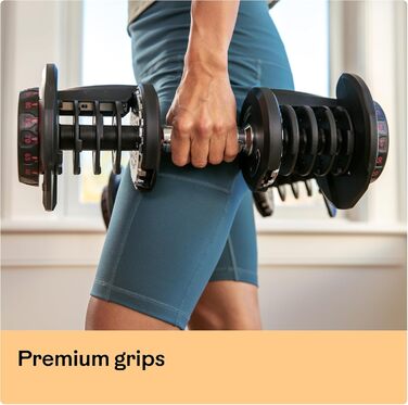 Регульована гантеля Bowflex SelectTech 4-41 кг – універсальна система ваги, одна гантеля