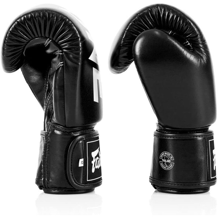 Боксерські рукавички Fairtex BGV1 ONE для муай-тай, 12 унцій, чорні