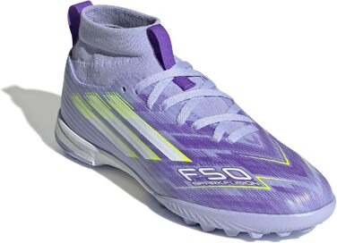 Дитячі футбольні бутси Adidas F50 SPARKFUSION League W Mid Turf - Violet Tone, Lucid Lemon, Purple Rush, 37 1/3 EU