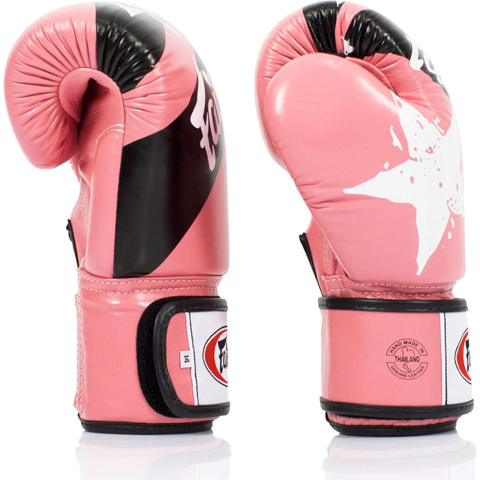 Боксерські рукавички Fairtex BGV1 14 oz рожеві для муай-тай, боксу, ММА, унісекс, легкі та ударопоглинаючі
