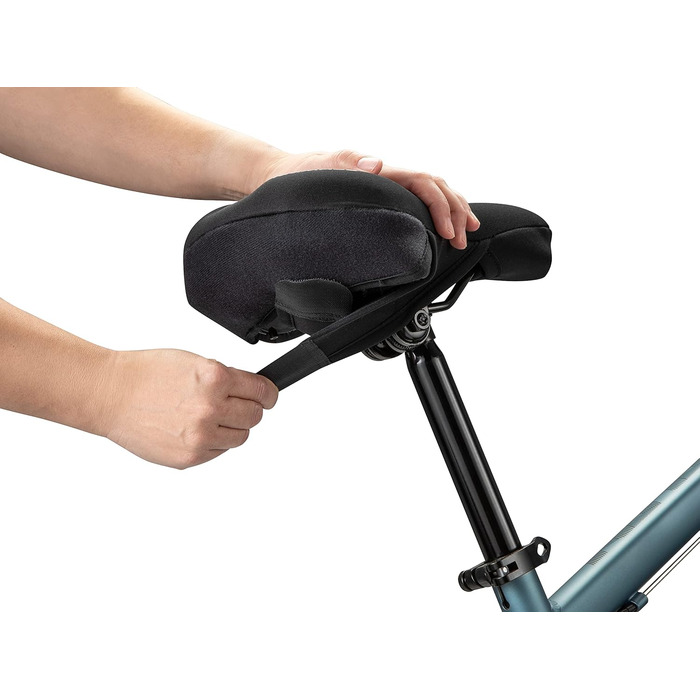 Велосипедне сидіння Schwinn Komfort, сидіння та чохли, різні кольори (чорний/Memory Foam Dual Strap Sport, Memory Foam, спортивний чохол)