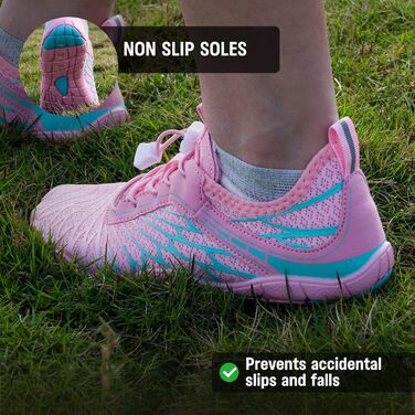 Босі кросівки для жінок та чоловіків: піші прогулянки, трейлраннінг, фітнес, плавання. Зручні, з широкою передньою частиною, чорні (36 EU)