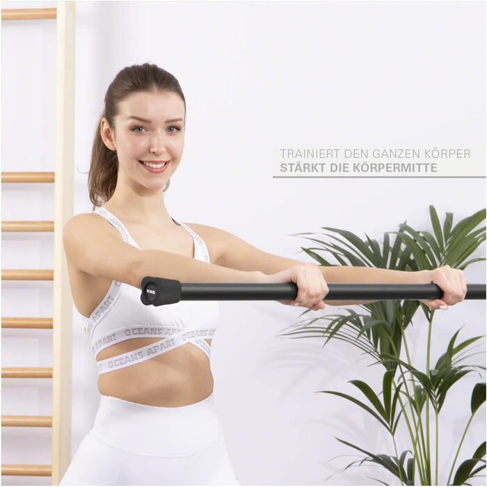 Штанга Sport-Tec 1-10 кг, гантельна, довга, стійка для зберігання, чорна