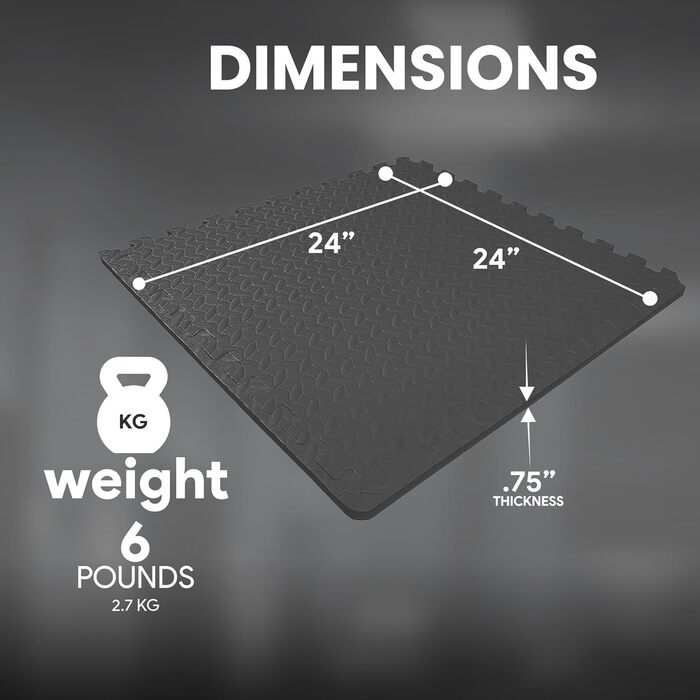 Покриття для підлоги Balancefrom EVA, пазлові килимки для спорту, MMA, гімнастики та домашнього спортзалу