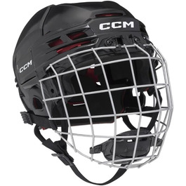Дитячий хокейний шолом CCM Tacks 70 Combo з маскою, розмір Junior, червоний