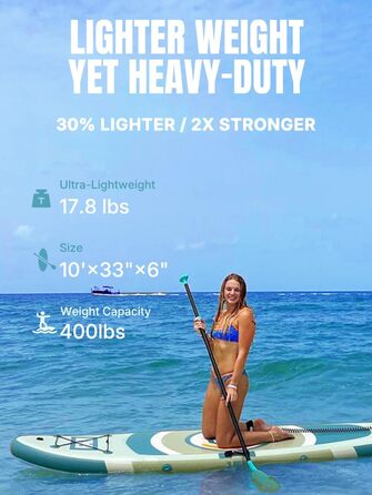 Надувний SUP Tidal Plaid для йоги та SUP-серфінгу, 305 см, для дорослих