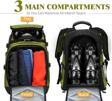 Чохол для лижних/сноубордистських черевиків та скейтборду TurnWay, зелений